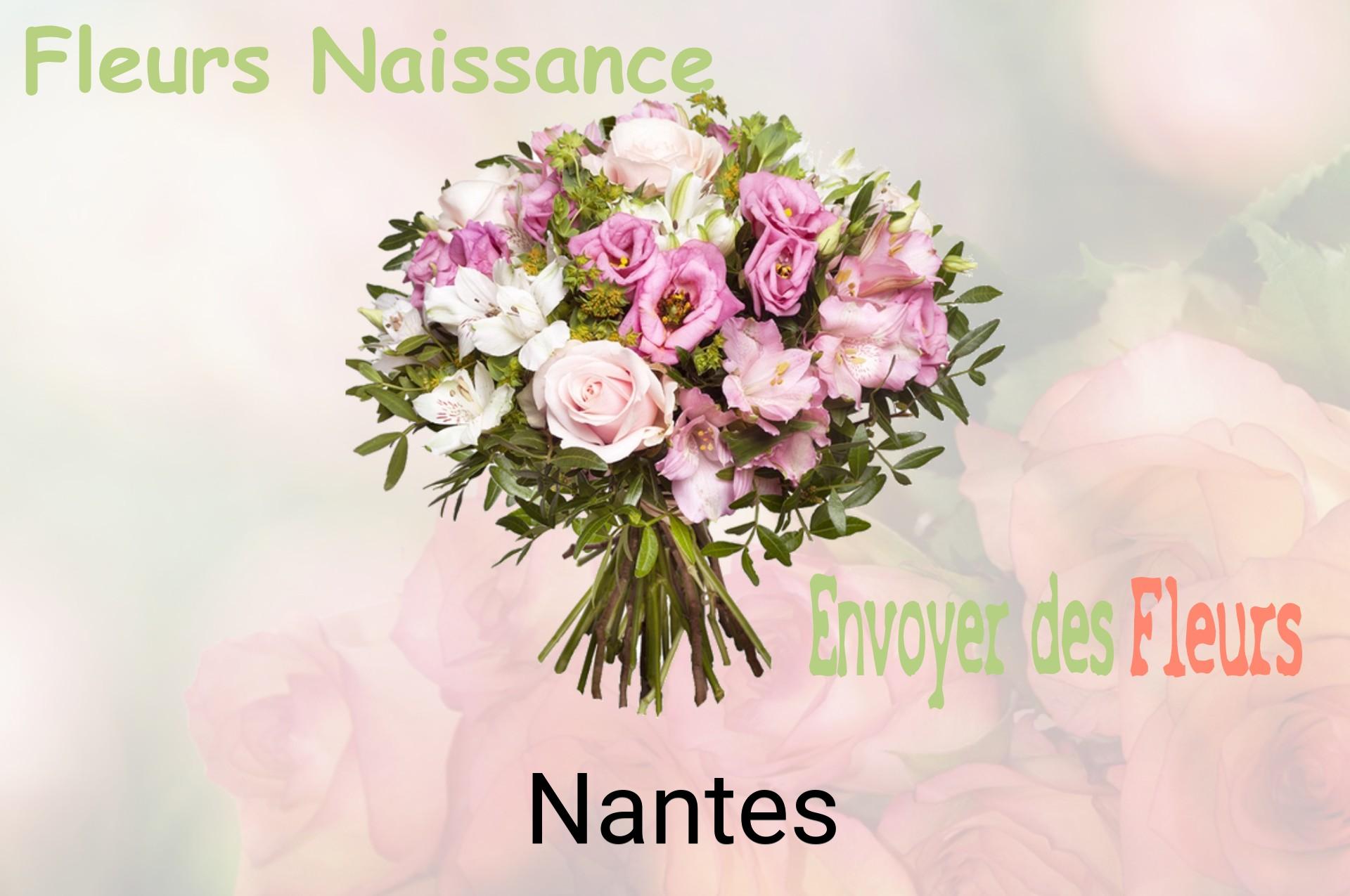 Bouquet de fleurs de naissance livré à Nantes